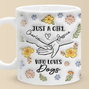 Le chien est le dieu du jeu ! Mug personnalisé avec effet gonflable en 3D, imprimé chien ! Cadeau pour la fête des mères, pour les propriétaires d'animaux et les amoureux des animaux.