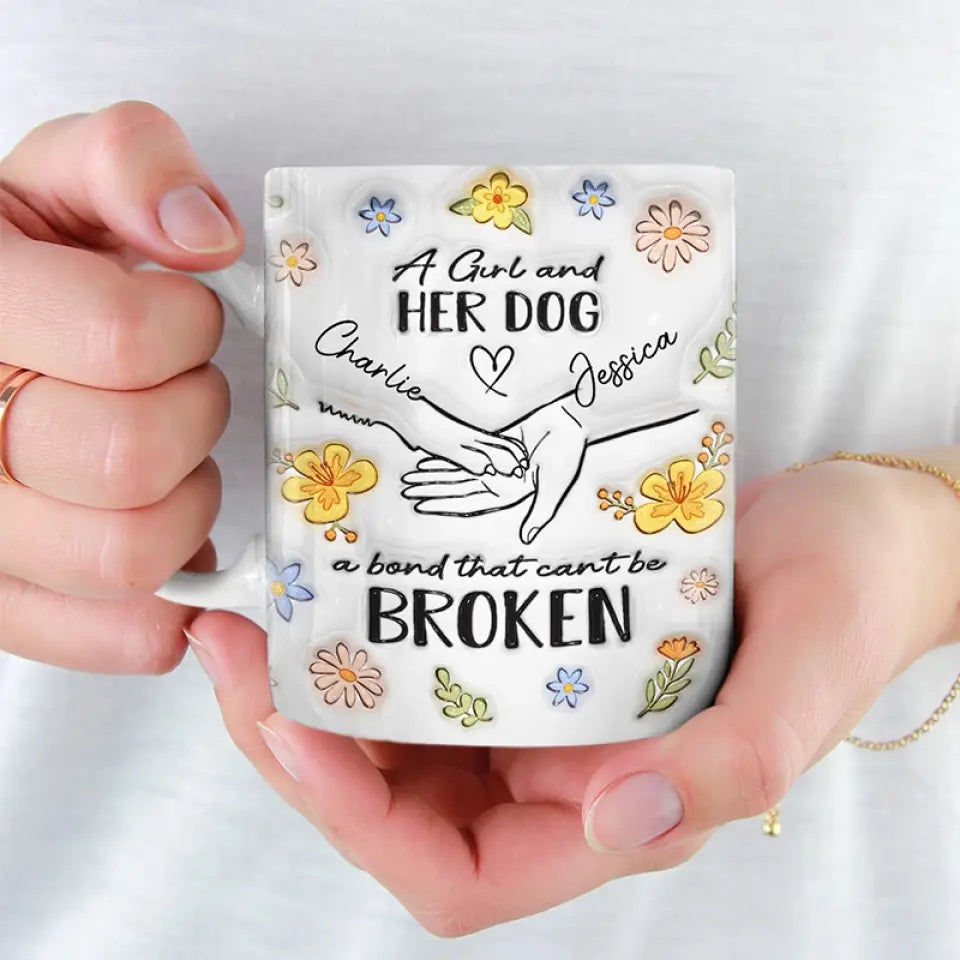 Le chien est le dieu du jeu ! Mug personnalisé avec effet gonflable en 3D, imprimé chien ! Cadeau pour la fête des mères, pour les propriétaires d'animaux et les amoureux des animaux.