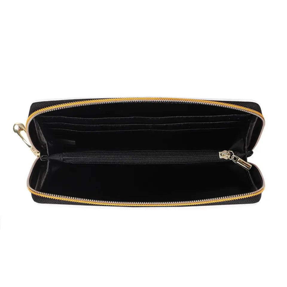 Nous avons la meilleure maman du monde - Portefeuille long en cuir personnalisé pour la famille - Cadeau pour la fête des mères, maman, grand-mère