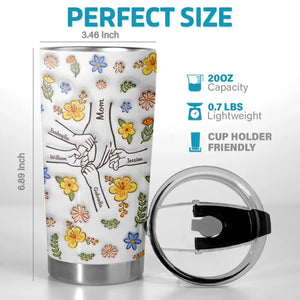Meilleure maman de tous les temps - Gobelet personnalisé avec effet gonflable 3D imprimé pour la famille - Cadeau pour la fête des mères, maman, grand-mère