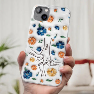 Meilleure maman du monde - Coque de téléphone transparente personnalisée avec effet gonflé en 3D - Cadeau pour la fête des mères, maman, grand-mère