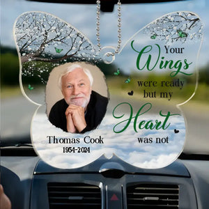 Photo personnalisée « Je t'ai toujours dans mon cœur » - Ornement de voiture personnalisé commémoratif - Forme personnalisée en acrylique - Cadeau de condoléances pour les membres de la famille