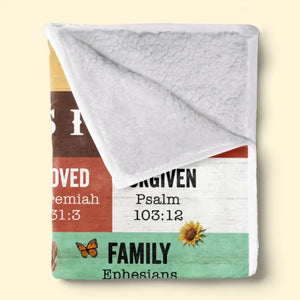 Dieu dit que je suis - Couverture familiale personnalisée - Cadeau pour les membres de la famille