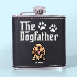 « Chien est Dieu » à l'envers - Flasque personnalisée pour chien - Fête des Pères, cadeau pour les propriétaires d'animaux et les amoureux des animaux