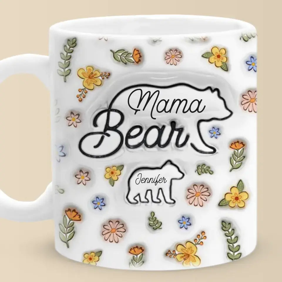 Avoir un endroit où aller, c'est chez soi - Mug personnalisé avec effet gonflé en 3D - Fête des Mères, cadeau pour maman, grand-mère