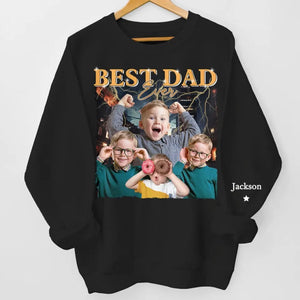 L'amour est l'huile qui apaise les frictions - Sweat-shirt unisexe personnalisé avec motif sur la manche - Fête des pères, cadeau pour papa, grand-père