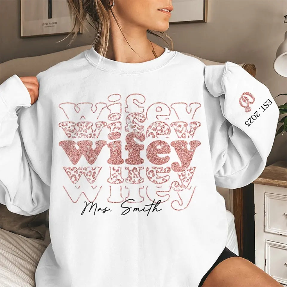 Tu es mon rayon de soleil - Sweat-shirt unisexe personnalisé avec motif sur la manche - Cadeau pour mari et femme, anniversaire