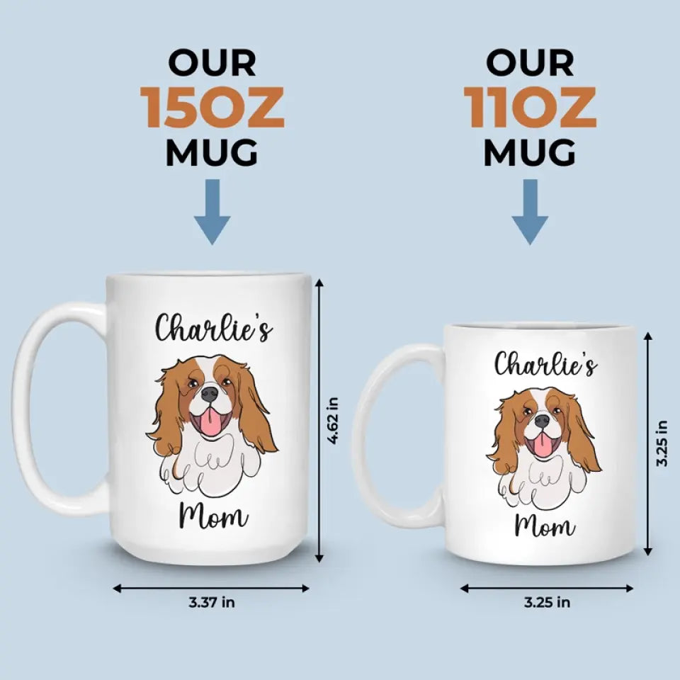 Mon chien est le thérapeute dont j'ai besoin - Mug personnalisé pour chien - Cadeau pour les propriétaires et les amoureux des animaux