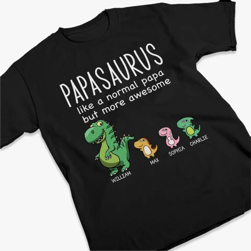 Comme un papa normal mais en plus génial - T-shirt unisexe personnalisé pour la famille, sweat à capuche, sweat-shirt - Fête des pères, cadeau pour papa, grand-père