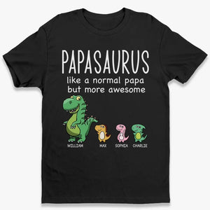 Comme un papa normal mais en plus génial - T-shirt unisexe personnalisé pour la famille, sweat à capuche, sweat-shirt - Fête des pères, cadeau pour papa, grand-père