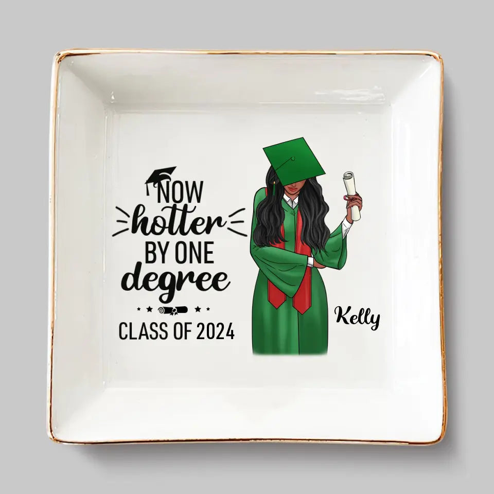 Un degré de plus pour la chaleur - Plat à bijoux personnalisé pour la famille - Cadeau de remise de diplôme pour les membres de la famille, les frères et sœurs