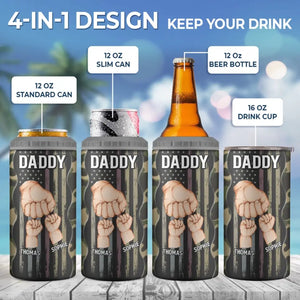 Cher papa, excellent travail - Gobelet isotherme personnalisé 4 en 1 - Cadeau de fête des pères, d'anniversaire pour papa, grand-père