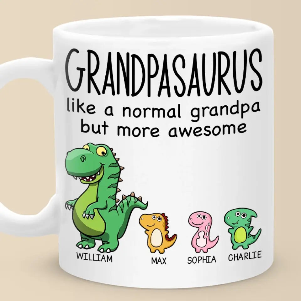 Un papa normal mais encore plus génial - Mug personnalisé pour la famille - Fête des pères, cadeau pour papa, grand-père