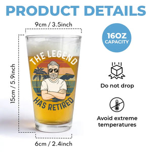Chaque jour est un week-end - Verre à bière personnalisé - Appréciation, cadeau de retraite pour collègues, amis de travail, collègues