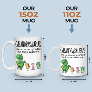 Un papa normal mais encore plus génial - Mug personnalisé pour la famille - Fête des pères, cadeau pour papa, grand-père