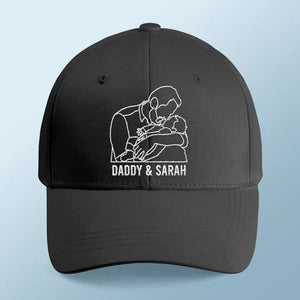 Photo personnalisée Bonne fête des pères de la part de votre fils préféré - Casquette brodée personnalisée en famille - Fête des pères, cadeau pour papa