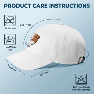 Photo personnalisée : La vie serait dure sans toi ! Casquette brodée personnalisée pour chien et chat ! Cadeau pour les propriétaires et les amoureux des animaux.