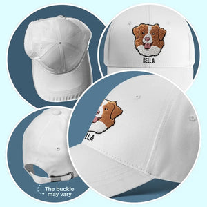 Photo personnalisée : La vie serait dure sans toi ! Casquette brodée personnalisée pour chien et chat ! Cadeau pour les propriétaires et les amoureux des animaux.