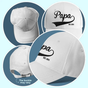 Hé papa, tu fais du bon travail - Casquette brodée personnalisée en famille - Fête des pères, cadeau pour papa