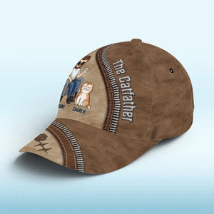 L'expression « chat domestique » est un oxymore - Chapeau personnalisé pour chat, casquette classique à imprimé intégral - Fête des pères, cadeau pour papa, grand-père