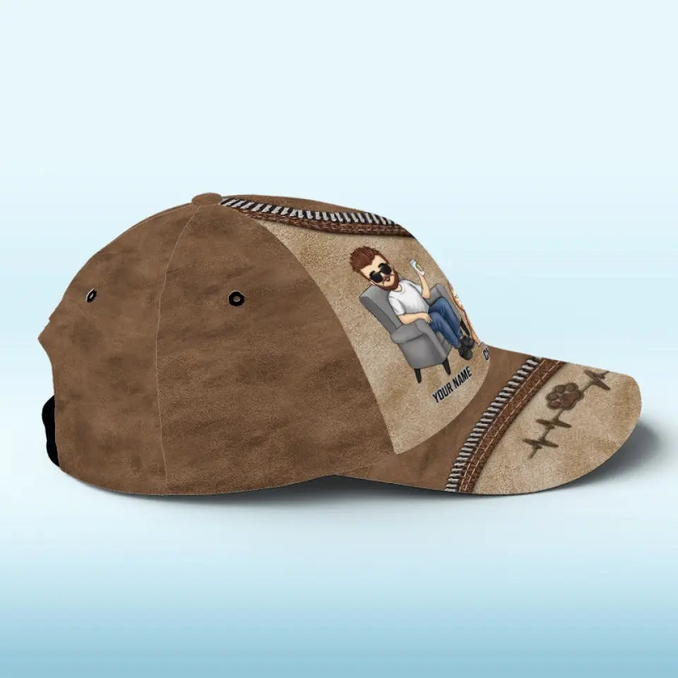 L'expression « chat domestique » est un oxymore - Chapeau personnalisé pour chat, casquette classique à imprimé intégral - Fête des pères, cadeau pour papa, grand-père