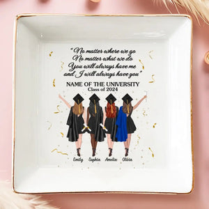 Soyez le meilleur de ce que vous êtes - Plat à bijoux personnalisé Bestie - Cadeau de remise de diplôme pour meilleures amies, meilleures amies, sœurs
