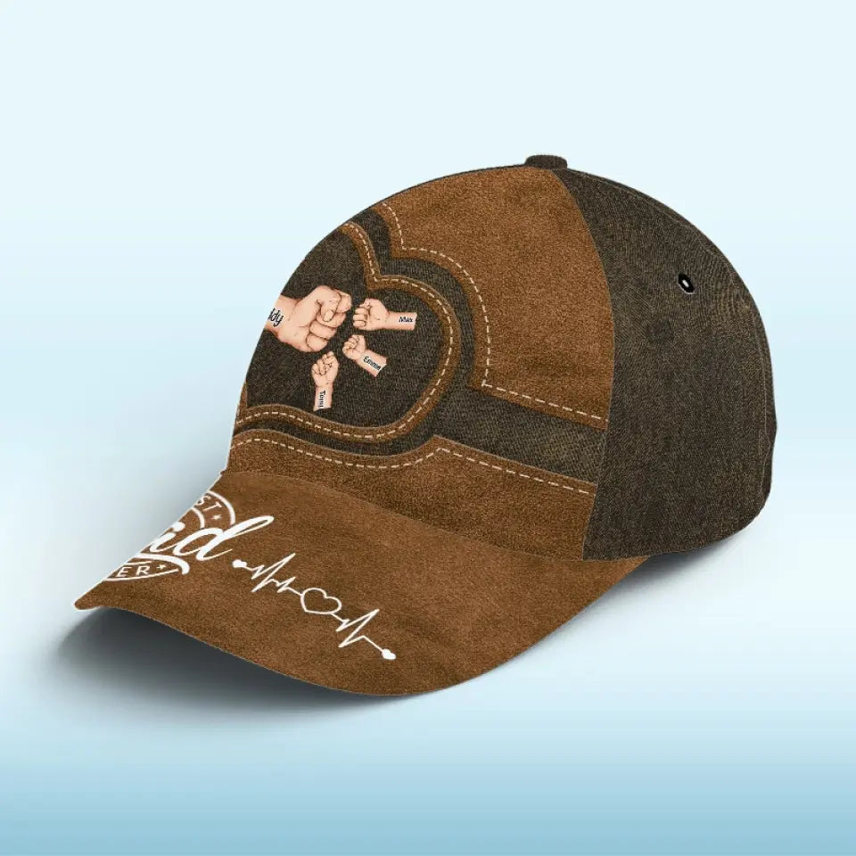 L'amour d'un père est éternel et sans fin - Casquette personnalisée pour la famille, casquette classique à imprimé intégral - Fête des pères, cadeau pour papa, grand-père