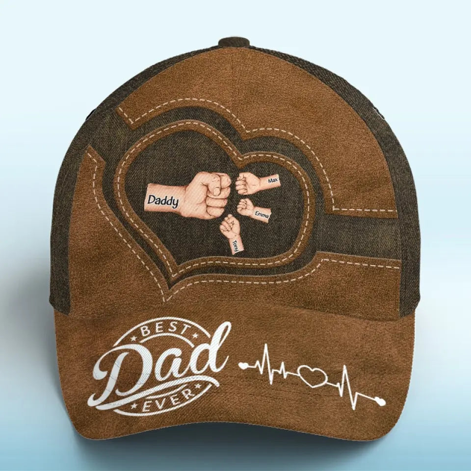 L'amour d'un père est éternel et sans fin - Casquette personnalisée pour la famille, casquette classique à imprimé intégral - Fête des pères, cadeau pour papa, grand-père
