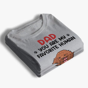 Grâce à lui, j'ai pu voir un avenir - T-shirt unisexe personnalisé pour chien et chat, sweat à capuche, sweat-shirt - Fête des pères, cadeau pour les propriétaires d'animaux, amoureux des animaux