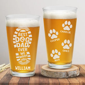 Le chien est un gentleman - Verre à bière personnalisé pour chien - Cadeau pour les propriétaires et les amoureux des animaux