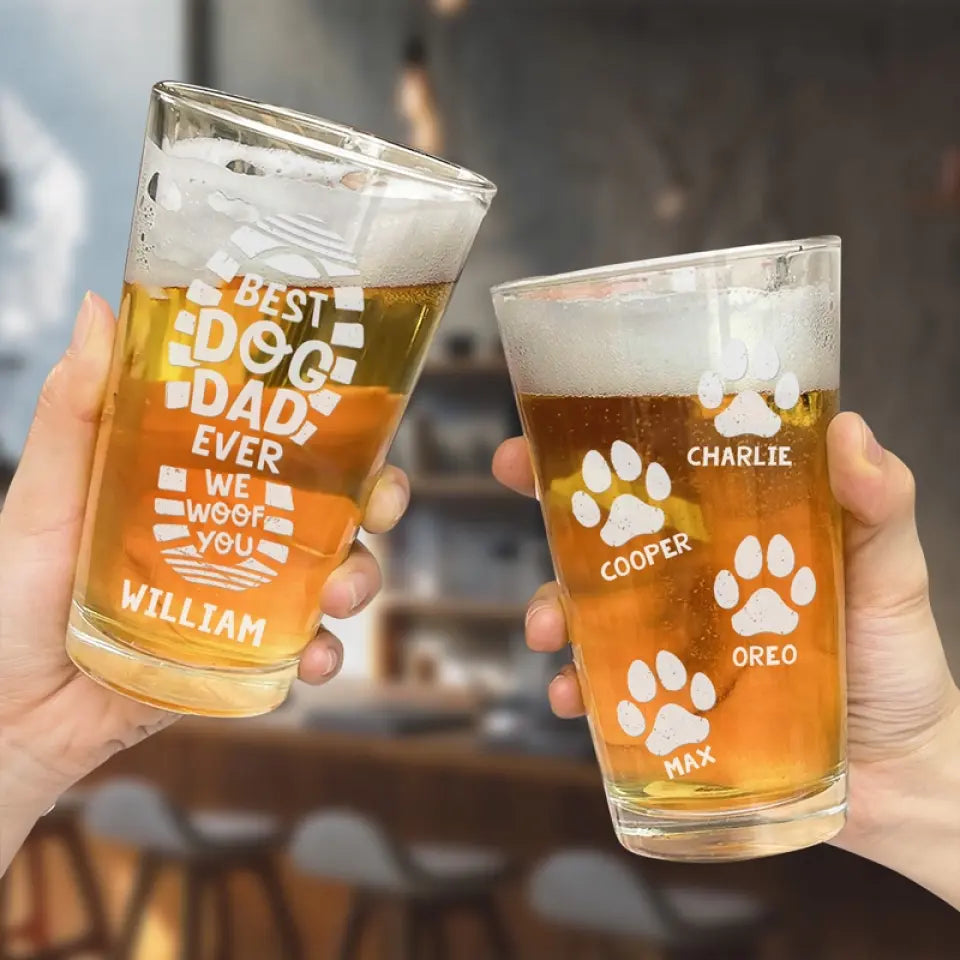 Le chien est un gentleman - Verre à bière personnalisé pour chien - Cadeau pour les propriétaires et les amoureux des animaux