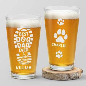 Le chien est un gentleman - Verre à bière personnalisé pour chien - Cadeau pour les propriétaires et les amoureux des animaux