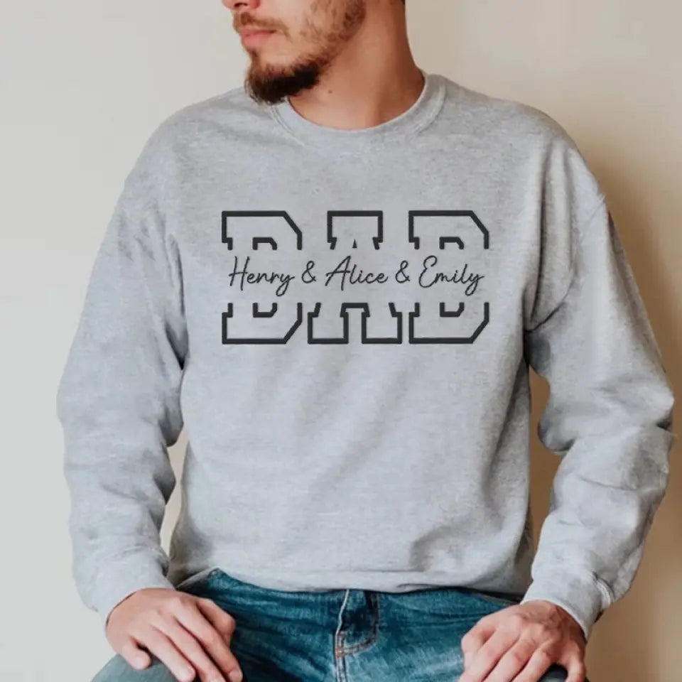 J'ai toujours pensé que tu ferais un super papa - Sweat-shirt brodé personnalisé en famille - Fête des pères, cadeau pour papa, grand-père