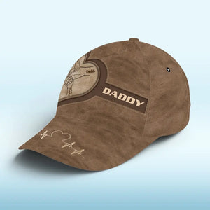 Tiens-moi la main et marche à mes côtés - Casquette personnalisée pour la famille, casquette classique à imprimé intégral - Fête des pères, cadeau pour papa, grand-père