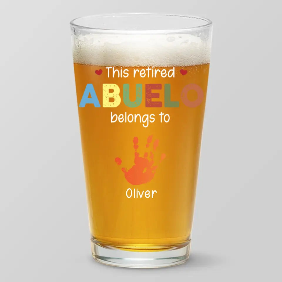 Être un bon père, c'est comme se raser - Verre à bière personnalisé pour la famille - Fête des pères, cadeau pour papa, grand-père