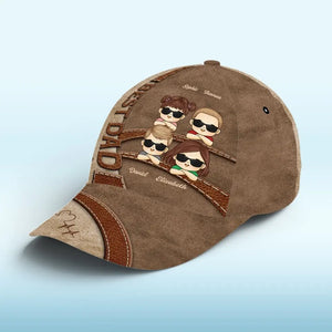 Avec un papa comme toi, chaque jour est la fête des pères - Casquette personnalisée familiale, casquette classique à imprimé intégral - Fête des pères, cadeau pour papa, grand-père