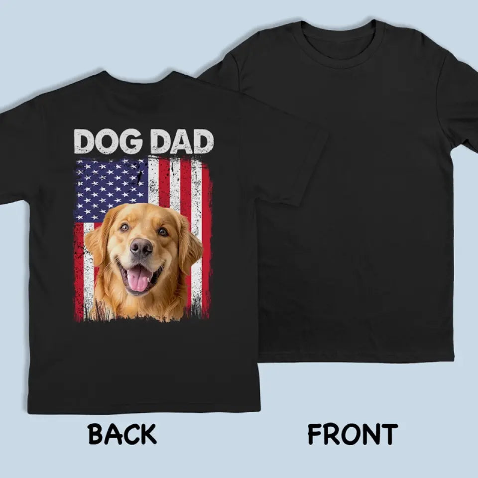 T-shirt unisexe personnalisé avec photo « Bonjour papa, c'est moi » pour chien et chat, imprimé au dos, sweat-shirt à capuche, sweat-shirt - Fête des pères, cadeau pour les propriétaires d'animaux et les amoureux des animaux