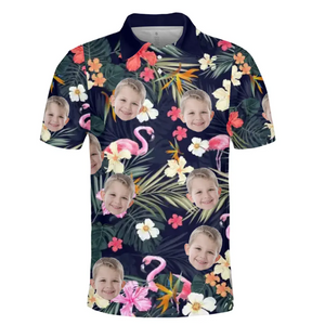 Photo personnalisée Papa, tu as toujours été le plus cool - Polo personnalisé avec imprimé intégral pour la famille - Fête des pères, cadeau pour papa, propriétaires d'animaux, amoureux des animaux