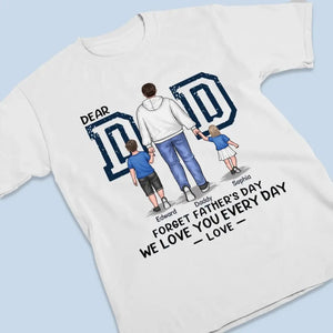 J'aime mon père comme les étoiles - T-shirt unisexe personnalisé pour la famille, sweat à capuche, sweat-shirt - Fête des pères, cadeau pour papa