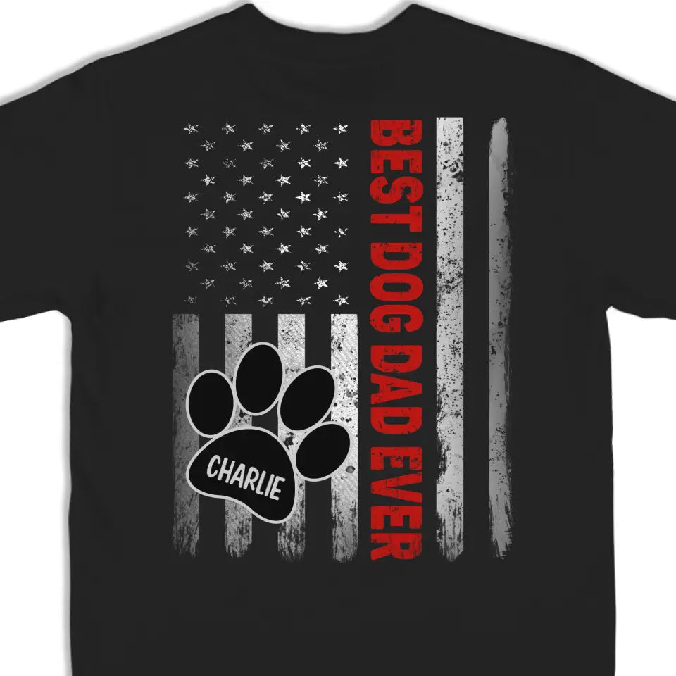 Je veux rester avec toi pour toujours - T-shirt unisexe personnalisé avec imprimé au dos pour chien et chat, sweat à capuche, sweat-shirt - Fête des pères, cadeau pour les propriétaires d'animaux et les amoureux des animaux