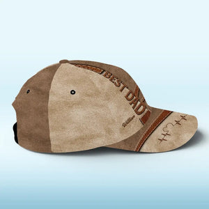Avec un papa comme toi, chaque jour est la fête des pères - Casquette personnalisée familiale, casquette classique à imprimé intégral - Fête des pères, cadeau pour papa, grand-père