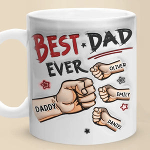 Tu es toujours le meilleur pour moi - Mug personnalisé en 3D avec effet gonflé - Cadeau pour la fête des pères, papa, grand-père
