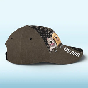 Le chien est le sujet idéal pour un portrait - Chapeau personnalisé pour chien, casquette classique à imprimé intégral - Fête des pères, cadeau pour les propriétaires d'animaux et les amoureux des animaux