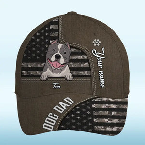 Le chien est le sujet idéal pour un portrait - Chapeau personnalisé pour chien, casquette classique à imprimé intégral - Fête des pères, cadeau pour les propriétaires d'animaux et les amoureux des animaux