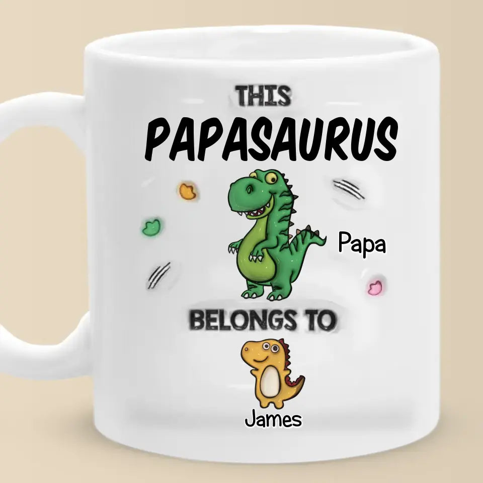 Rien ne peut décrire mon amour pour toi - Mug personnalisé en 3D avec effet gonflé - Cadeau pour la fête des pères, papa, grand-père