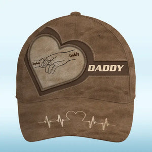 Tiens-moi la main et marche à mes côtés - Casquette personnalisée pour la famille, casquette classique à imprimé intégral - Fête des pères, cadeau pour papa, grand-père