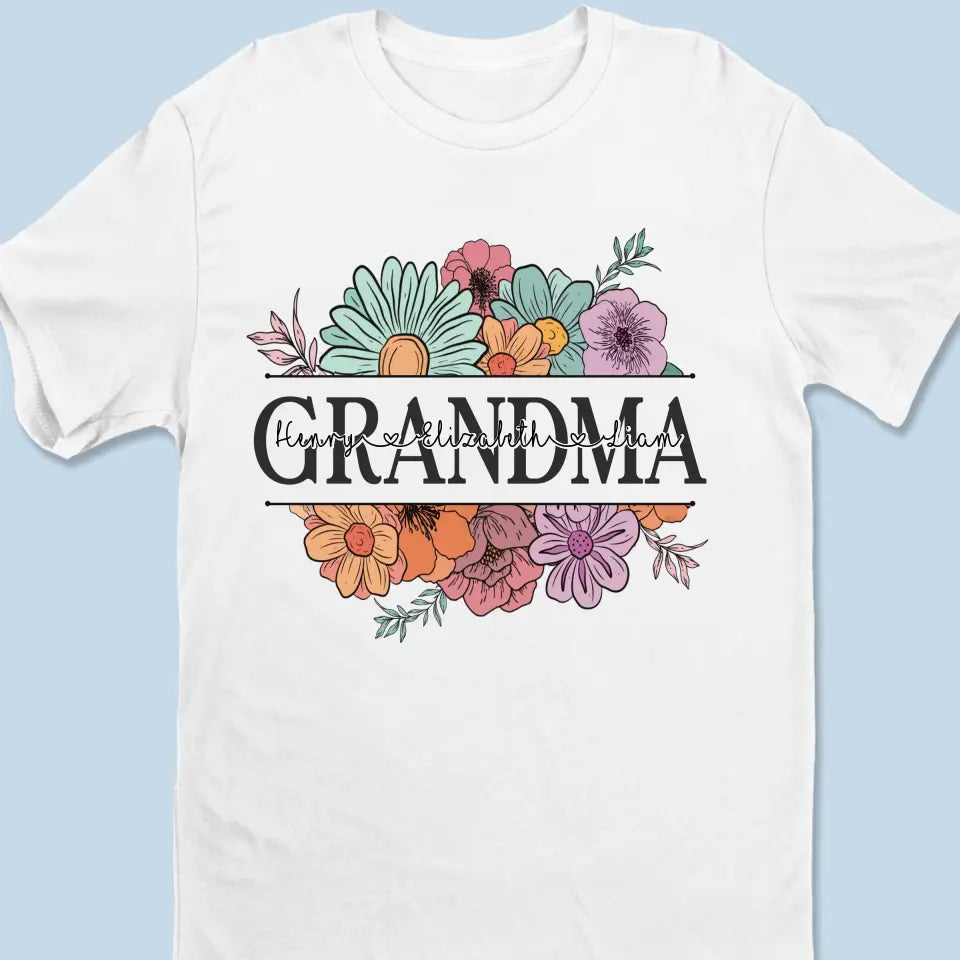Nous sommes nés de l'amour, l'amour est notre grand-mère - T-shirt unisexe personnalisé, sweat à capuche, sweat-shirt - Fête des mères, cadeau pour maman, grand-mère