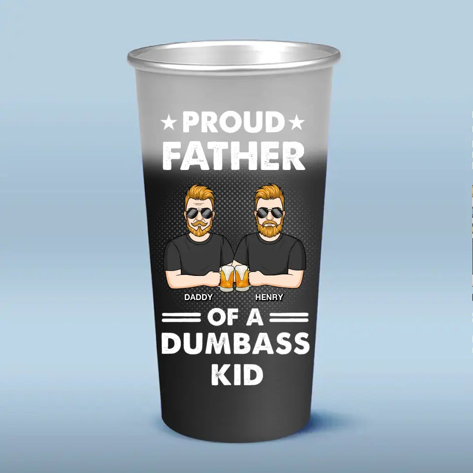 Cher papa, bon travail, nous sommes géniaux - Tasse personnalisée en aluminium à couleur changeante pour la famille - Fête des pères, cadeau pour papa, grand-père