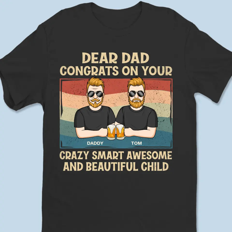 Nous sommes tellement chanceux de t'avoir dans notre vie - T-shirt unisexe personnalisé, sweat à capuche, sweat-shirt - Fête des pères, cadeau pour papa, grand-père