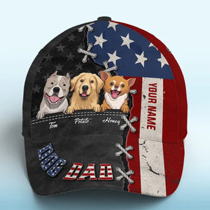 Les chiens ont juste besoin de vous et d'amour, c'est tout - Casquette personnalisée pour chien, casquette classique à imprimé intégral - Fête des pères, cadeau pour les propriétaires d'animaux et les amoureux des animaux